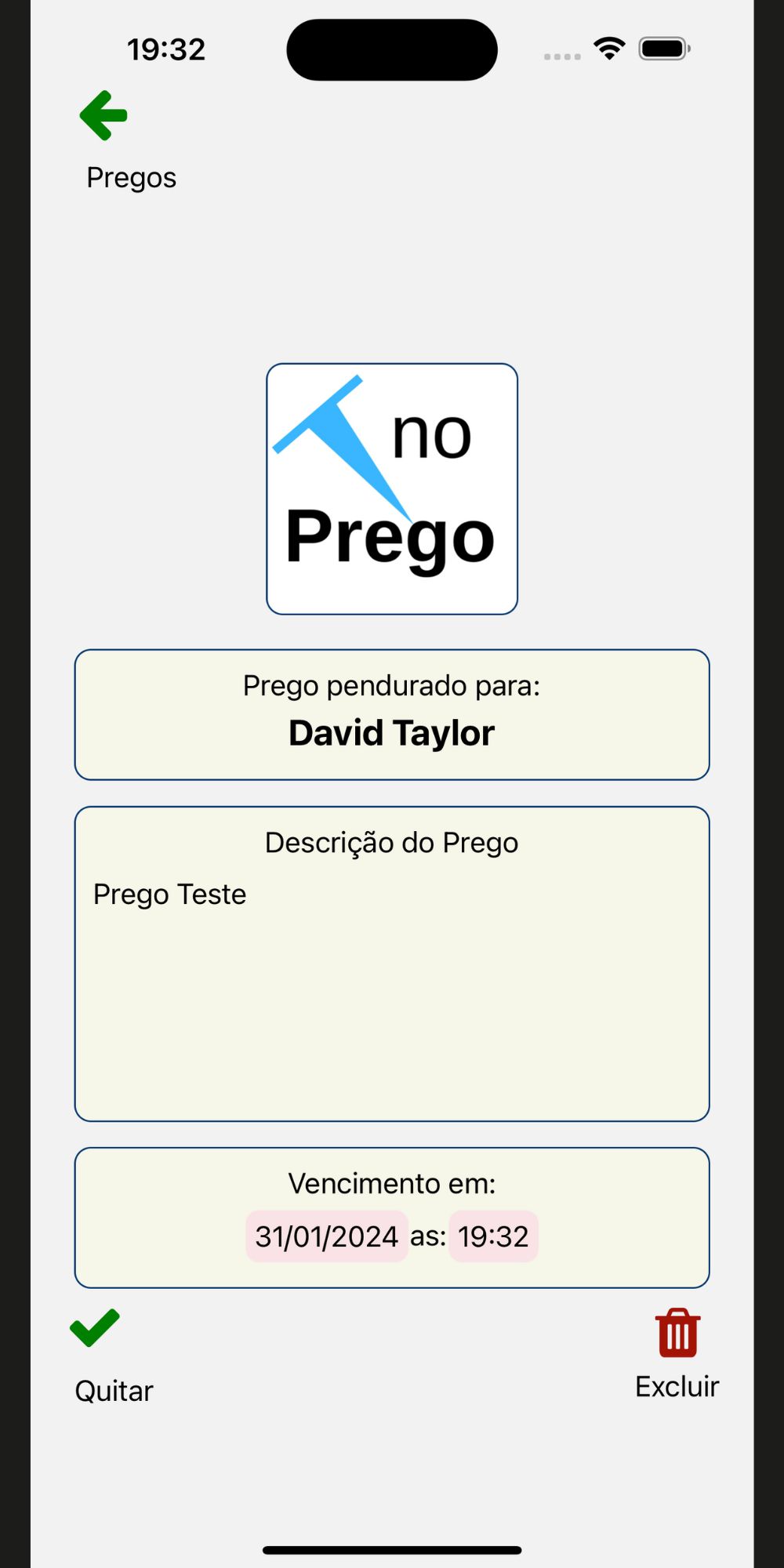 Criação de Pregos